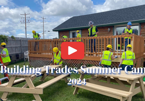 Students learn valuable skills while helping the community in Building Trades Summer Camp